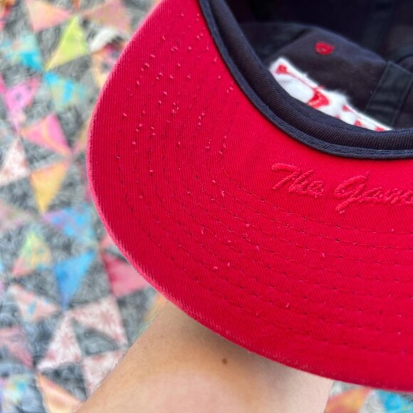 New England College Dad Hat Cap Strap back The Game 3 Bar Blue Adjustable Script - Picture 6 of 8